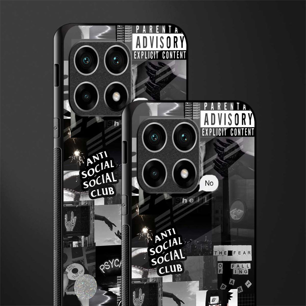 anti social social club dark edition glass case for oneplus 10 pro 5g image-2