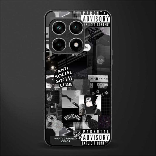 anti social social club dark edition glass case for oneplus 10 pro 5g image