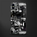 anti social social club dark edition glass case for iphone x image