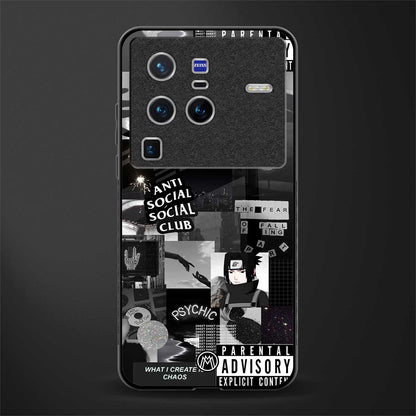 anti social social club dark edition glass case for vivo x80 pro 5g image
