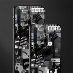 anti social social club dark edition glass case for samsung a21 image-2