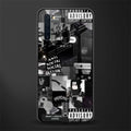 anti social social club dark edition glass case for samsung a21 image