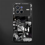 anti social social club dark edition glass case for vivo x80 image