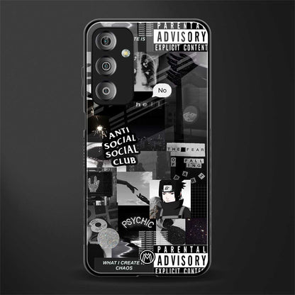 anti social social club dark edition back phone cover | glass case for samsung galaxy f23 5g