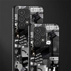 anti social social club dark edition back phone cover | glass case for samsung galaxy a33 5g