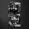 anti social social club dark edition back phone cover | glass case for vivo y72