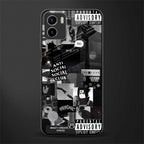 anti social social club dark edition back phone cover | glass case for vivo y72