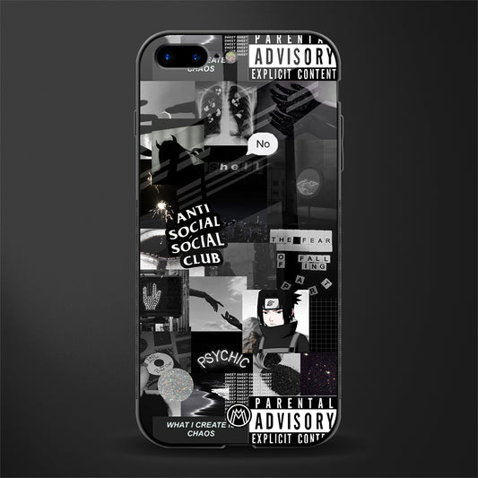 anti social social club dark edition glass case for iphone 8 plus image