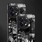 anti social social club dark edition back phone cover | glass case for oneplus 11r