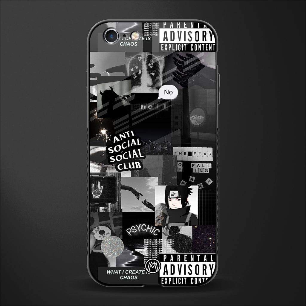 anti social social club dark edition glass case for iphone 6s plus image