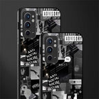 anti social social club dark edition glass case for oneplus 9rt image-2
