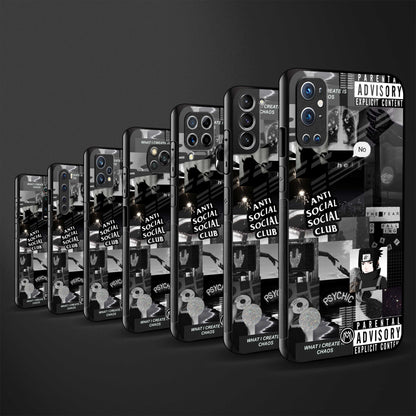 anti social social club dark edition glass case for iphone 12 image-3