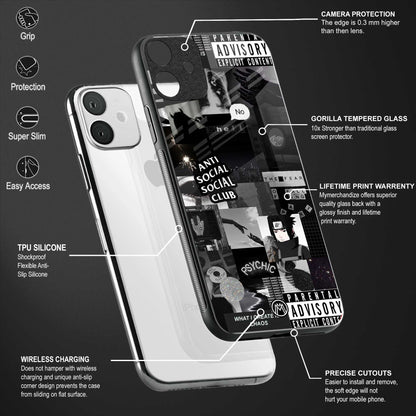 anti social social club dark edition glass case for oppo f17 image-4