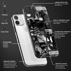anti social social club dark edition back phone cover | glass case for oppo f21 pro 4g