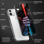 anti social social club glass case for realme c35 image-4