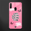 anti social social club pink edition glass case for realme narzo 10a image
