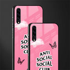 anti social social club pink edition glass case for samsung galaxy a70s image-2