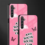 anti social social club pink edition glass case for realme 6 pro image-2
