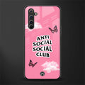 anti social social club pink edition glass case for realme 6i image