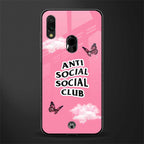 anti social social club pink edition glass case for redmi note 7 image