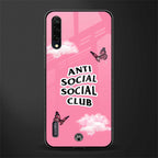 anti social social club pink edition glass case for mi a3 redmi a3 image