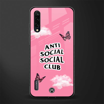 anti social social club pink edition glass case for mi a3 redmi a3 image