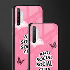 anti social social club pink edition glass case for realme xt image-2