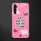 anti social social club pink edition glass case for realme x50 pro image