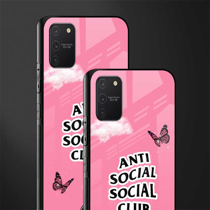 anti social social club pink edition glass case for samsung galaxy s10 lite image-2