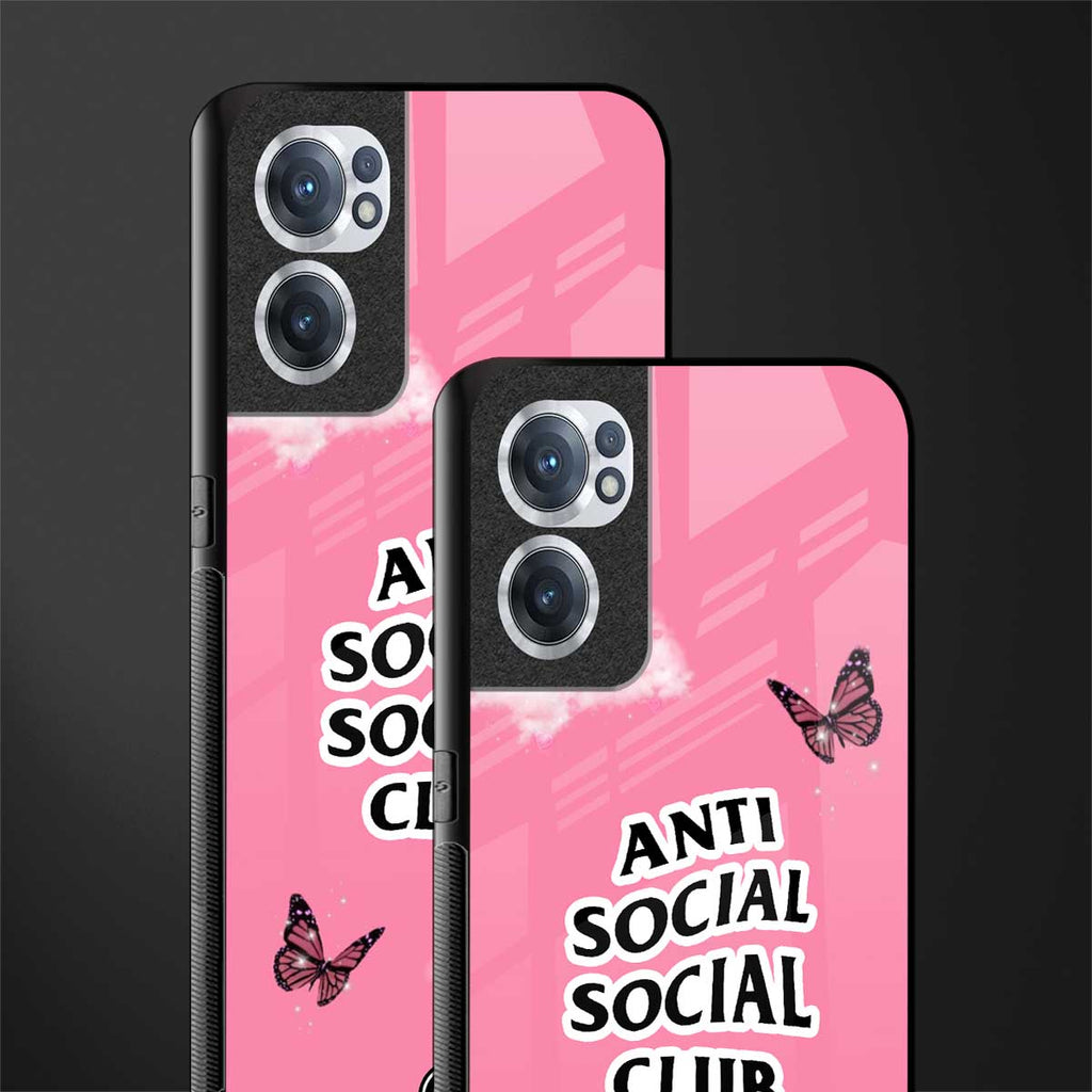 anti social social club pink edition glass case for oneplus nord ce 2 5g image-2