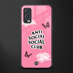 anti social social club pink edition glass case for oneplus nord 2 5g image