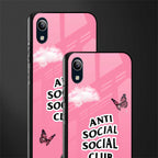 anti social social club pink edition glass case for vivo y91i image-2