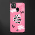 anti social social club pink edition glass case for realme narzo 30a image