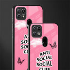 anti social social club pink edition glass case for oppo a15s image-2