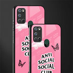 anti social social club pink edition glass case for realme 7i image-2