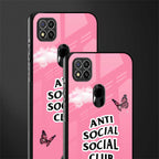 anti social social club pink edition glass case for redmi 9 image-2