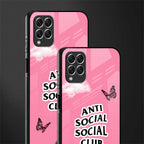 anti social social club pink edition glass case for samsung galaxy f62 image-2