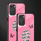 anti social social club pink edition glass case for redmi note 10s image-2