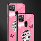 anti social social club pink edition glass case for realme c21 image-2