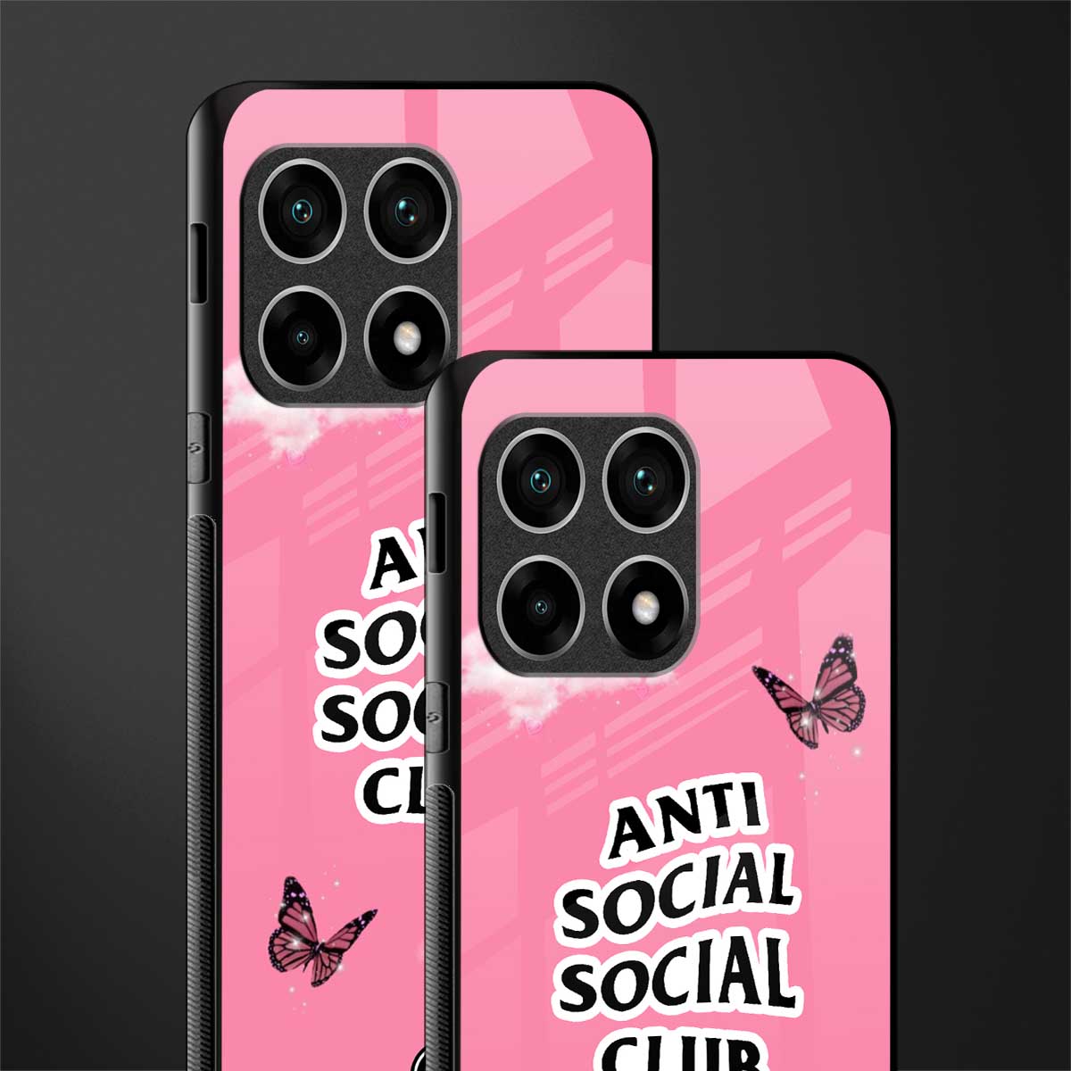 anti social social club pink edition glass case for oneplus 10 pro 5g image-2