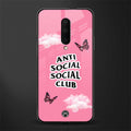 anti social social club pink edition glass case for oneplus 7 pro image