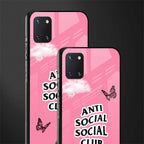 anti social social club pink edition glass case for samsung galaxy note 10 lite image-2
