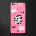 anti social social club pink edition glass case for iphone 6s plus image