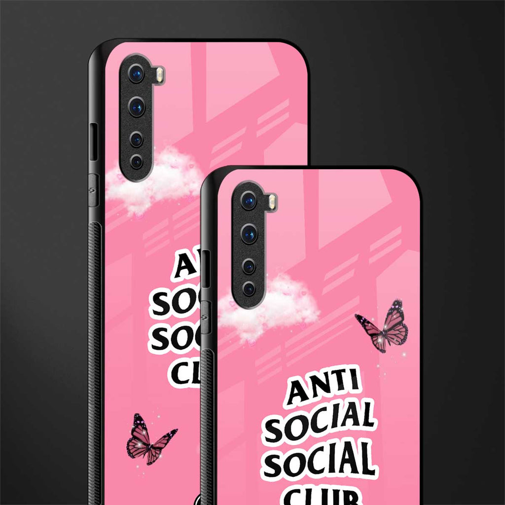 anti social social club pink edition glass case for oneplus nord ac2001 image-2