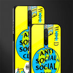 anti social social club x juice wrld glass case for poco x2 image-2