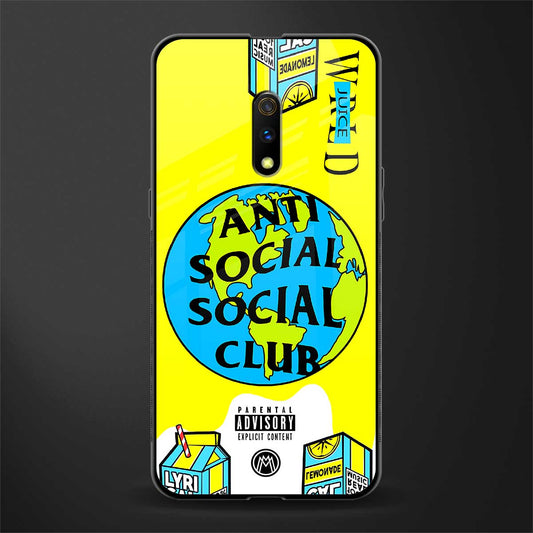 anti social social club x juice wrld glass case for oppo k3 image