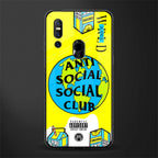 anti social social club x juice wrld glass case for vivo v15 image