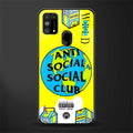 anti social social club x juice wrld glass case for samsung galaxy f41 image