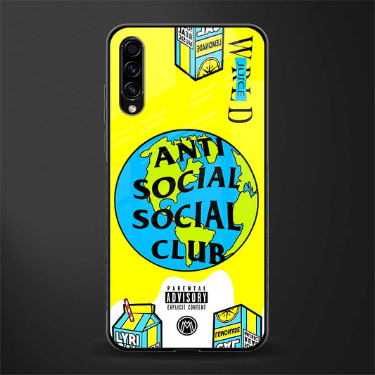 anti social social club x juice wrld glass case for samsung galaxy a50 image