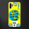 anti social social club x juice wrld glass case for samsung galaxy note 10 plus image